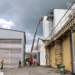 28.VI.2016 ĆWICZENIA SŁUŻB RATOWNICZYCH NA TERENIE WYTWÓRNI PASZ W BIEGANOWIE