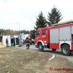 wypadek ciężarówki ze zbożem